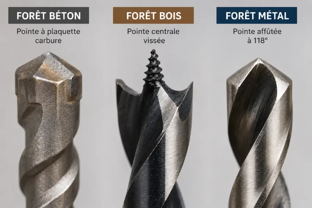 Quel foret choisir pour sa perceuse ? Guide par matériau