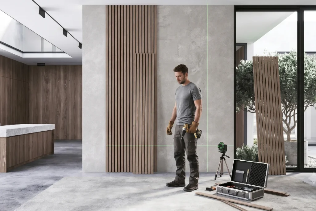 Comment fixer des panneaux de bois décoratifs au mur ?